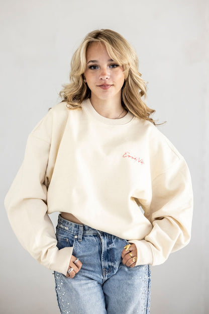 Emma’s oversized sweater